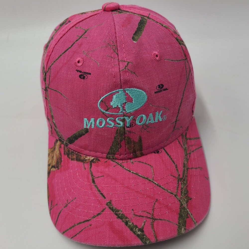 Women Mossy Oak Hat Adjustable Pink Camo Hunt Fish Outdoors Tree Branch Print
